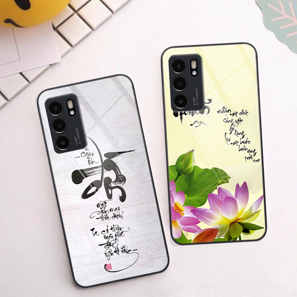 Ốp kính Oppo Reno6 / Reno6 Z 5G / Reno 6 mã đáo thành công, thuận buồn xuôi gió, tài lộc