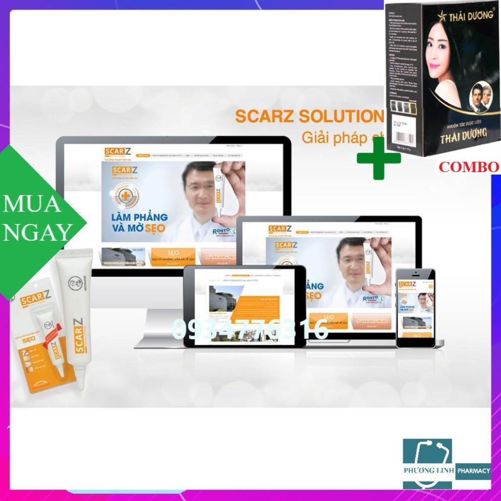 Combo Gội Là Đen Thái Dương+ Gel ScarZ Solution 9gr giảm sẹo chuyên biệt
