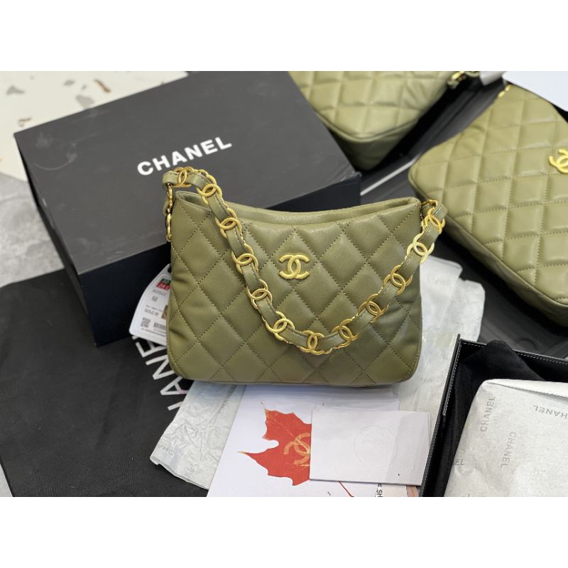 Túi xách nữ thời trang Hobo sz24x17 da cừu mịn có code chip fullbox vip nam châm