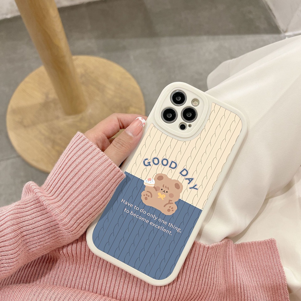 Ốp Điện Thoại tpu Hình Gấu Cho VIVO Y11 Y17 Y20 Y15 Y53 Y12 Y15S Y21 Y33S Y91 Y51 Y53S Y12i Y15 Y20i Y20S Y50 Y30 Y5S Y91C V11i