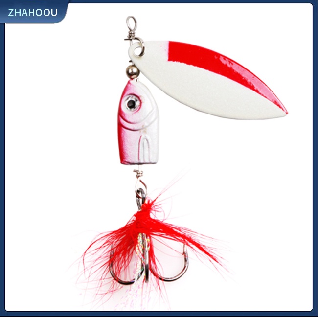 ☃Nhà☃ Mồi Câu Cá Giả Đính Kim Sa Xoay Tròn 6.2cm / 7g