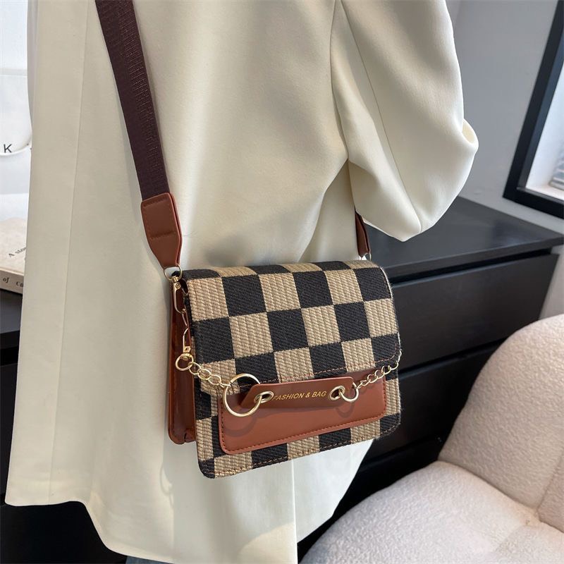 Túi Xách Nữ Hộp Vuông Caro Phong Cách Basic - Túi xách nữ Cunstore