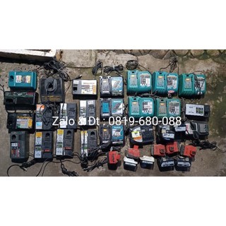 Sạc khoan pin nhật bãi Makita, Hitachi Ryobi, National