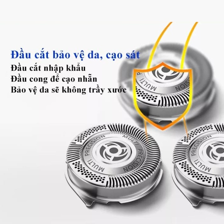 Máy cạo râu khô và ướt thương hiệu cao cấp Philips S1010 - Hàng Nhập Khẩu