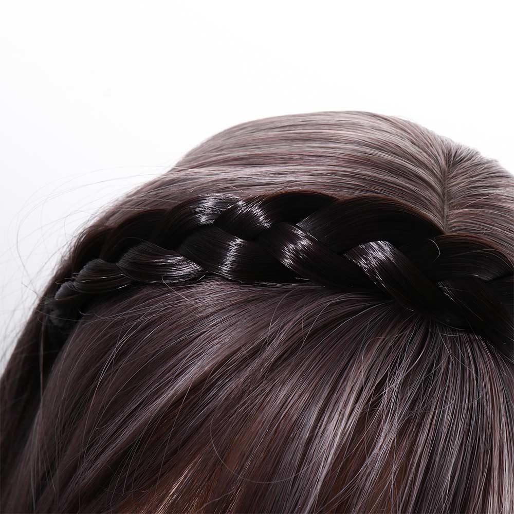Băng Đô Cài Tóc Giả Thắt Bím Xương Cá Chống Trượt Bản Rộng Cổ Điển Dễ Thương Dành Cho Bạn Nữ Rửa Mặt
