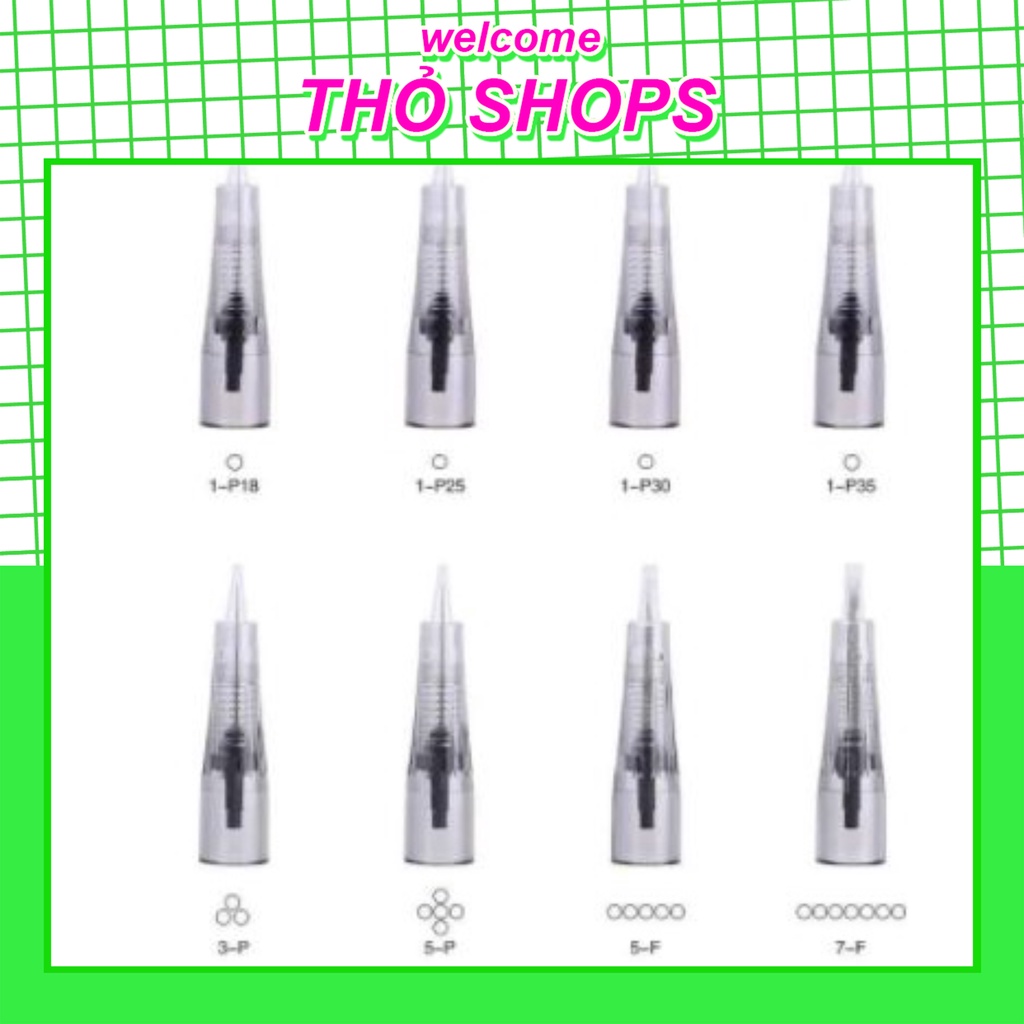 Kim Lò Xo kim 1 (0.18,0.25,0.35) kim phun xăm 3R 5F 7F 15F U9 U15 Cho Máy Kĩ Thuật Số Máy Biomaser cao cấp