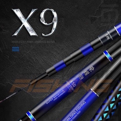 Cần Câu Tay Handing X9 Độ Cứng 5H Hàng Cao Cấp Siêu Nhẹ Tải Tĩnh 2kg Hàng Đánh Bắt Bạo Lực - docauvta