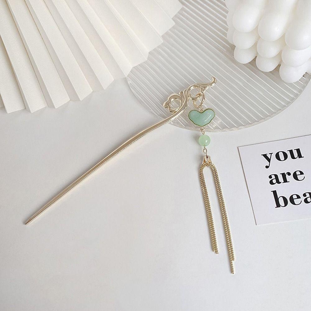 Trâm Cài Tóc Đính Hoa Tua Rua Phong Cách Trung Hoa Ngọt Ngào Cho Nữ