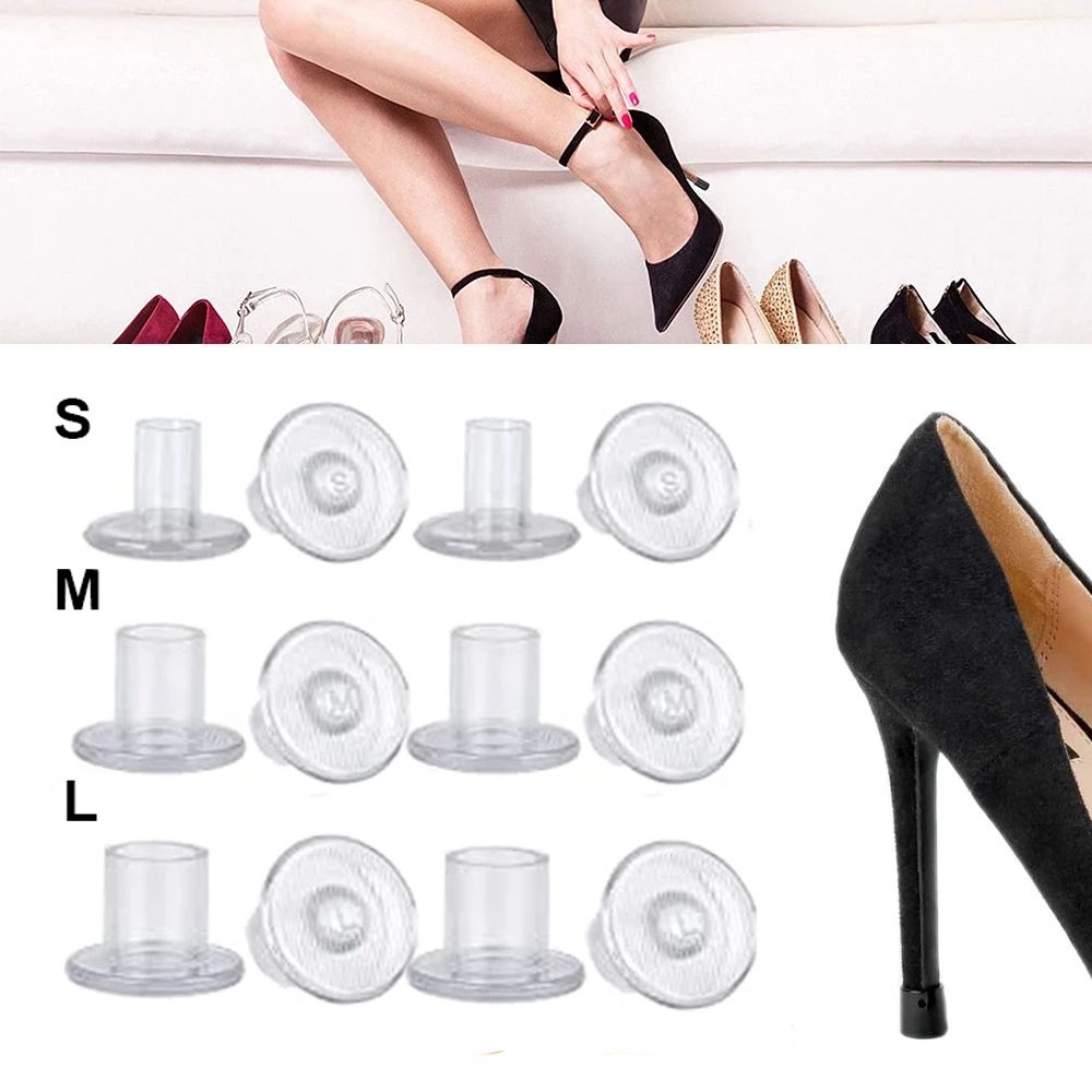 1 Cặp Đệm Silicone Tròn Lót Giày Cao Gót Chống Sốc Chống Trượt