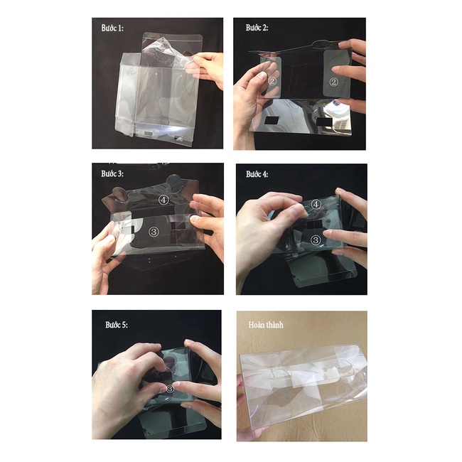 Hộp nhựa mica PET, PVC trong suốt size to đựng quà tặng bánh kẹo sinh nhật, kỷ niệm, lễ tết sang đẹp