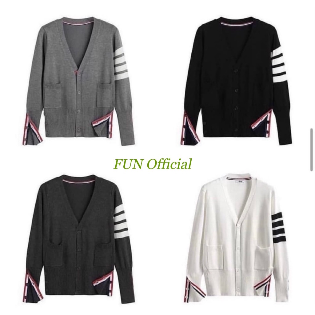 Áo khoác, áo Cardigan THOME BROWNE cao cấp