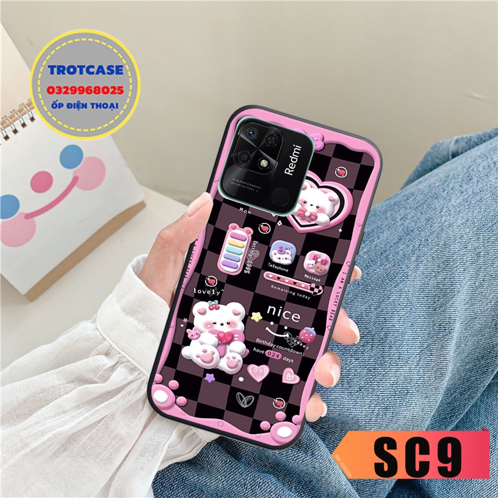 Ốp lưng điện thoại Redmi 9C - Redmi 10C - Redmi 10A - hình thỏ lớn nhỏ và màu sắc khác nhau siêu đẹp