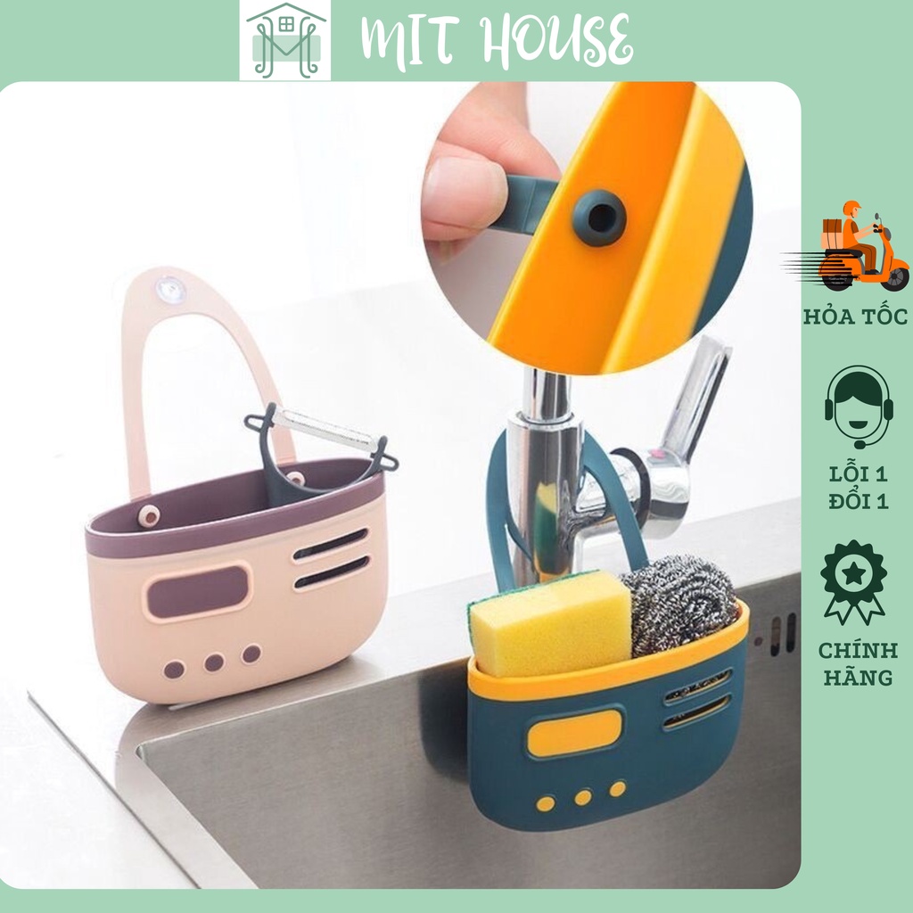 Giỏ đựng đồ rửa chén bát Mit House, giỏ đựng đồ mẫu mới nhựa dày chắc chắc có lỗ thoát nước thông thoáng