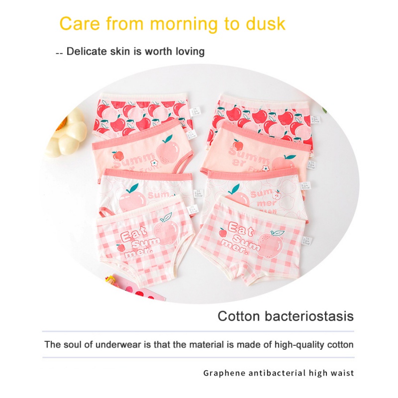Quần Lót Boxer Chất Liệu Cotton Thoải Mái Dành Cho Bé Gái