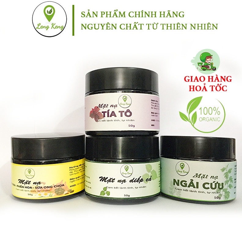 Mặt Nạ Tía Tô Trắng Sáng Da Giảm Thâm Nám, Làm Mịn Da - Mặt Nạ Đắp 100% Thiên Nhiênn