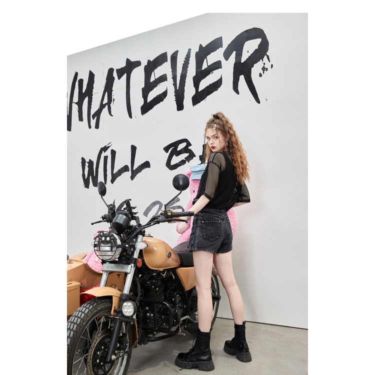 Áo lưới croptop thể thao thời trang hip hop cá tính