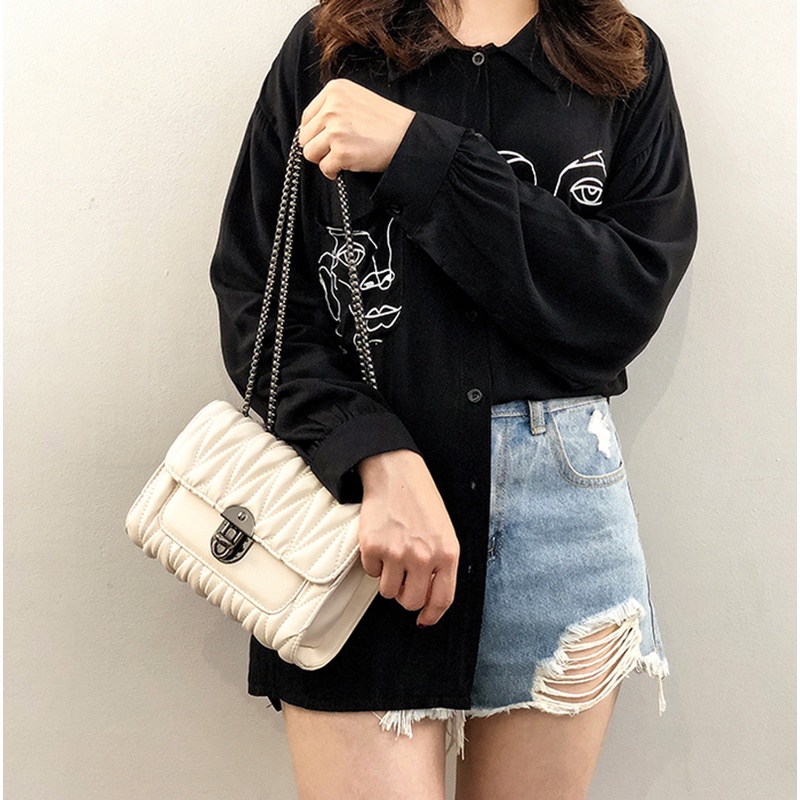 Túi Đeo Chéo Dây Xích Thời Trang Dành Cho Nữ