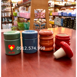 Dụng cụ nghiền thuốc bằng sứ Minh Long (giao màu ngẫu nhiên) hàng siêu đẹp
