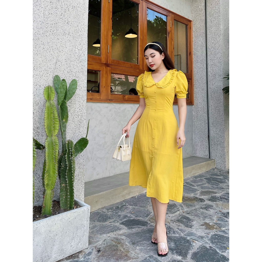 Đầm cổ sen thanh lịch tinh tế Elizabeth C856 CinHouse