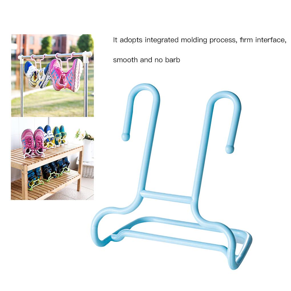 Giá Đỡ Phơi Khô Giày Dép Đa Năng Bằng Nhựa Màu Xanh Dương