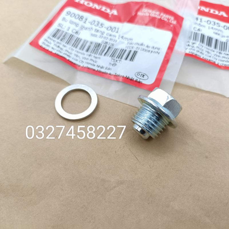 Ốc bu lông tăng sên, xích cam xe DREAM ,WAVE ,FUTURE .... zin honda 14mm