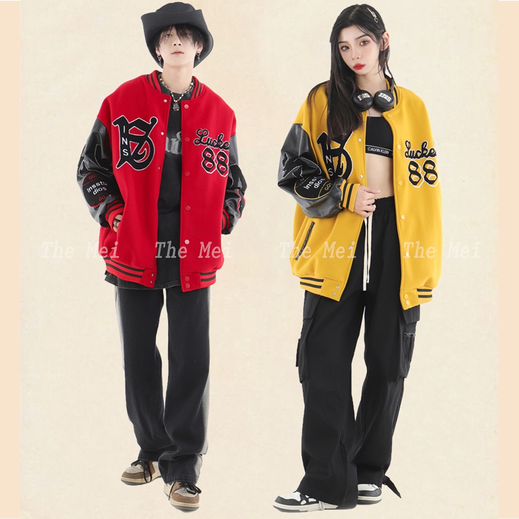 ORDER - Áo khoác bóng chày - Varsity jackets - Áo khoác cho cả nam và nữ - Hàng Trung chuẩn - The Mei