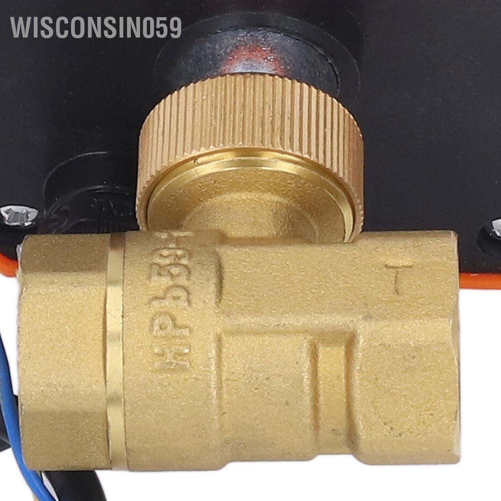 [Hàng Sẵn] DN15 Van bi điện 2 chiều dây đồng thau thường kín 1 / 2in Chủ đề ống DC12‑24V 【Wisconsin059】