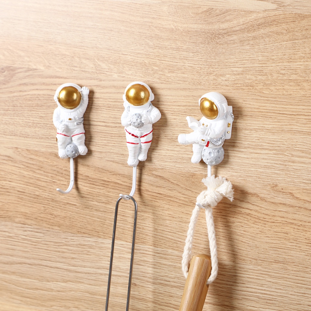 Móc treo đồ SHEPHERD dán tường thiết kế kiểu hành tinh hạnh phúc không để lại dấu vết tiện lợi cho nhà cửa