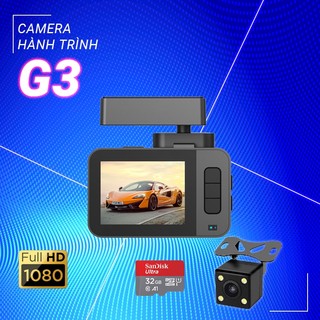 Camera hành trình ô tô G3 tăng tầm nhìn ban đêm Ultra HD mới kết nối wifi, định vị GPS, ghi âm tự động bảo hành 12 tháng