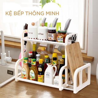 Combo kệ gia vị thông minh ts-3623 và bộ 2 hủ gia vị