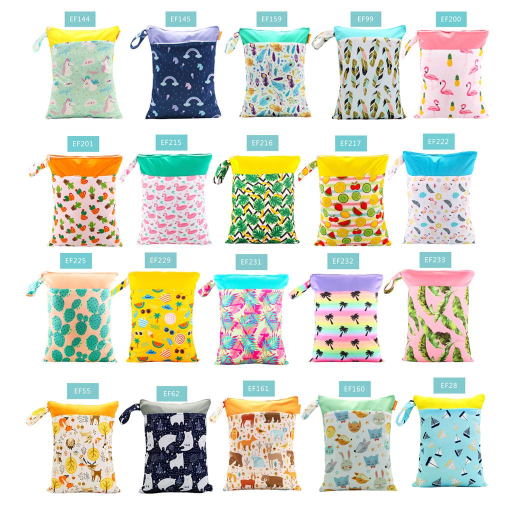 Túi Đựng Tã Ướt 30 * 40CM Chống Thấm Nước Có Thể Tái Sử Dụng