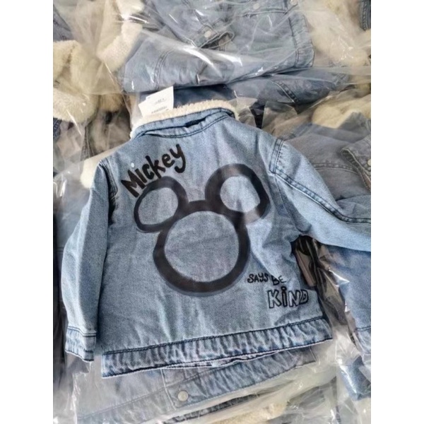 Áo jeans lót lông Za.ra cho bé trai gái