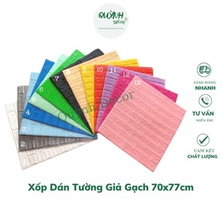 Xốp Dán Tường 3D GIẢ GẠCH CAO CẤP - KHỔ LỚN 77 x 70 CM