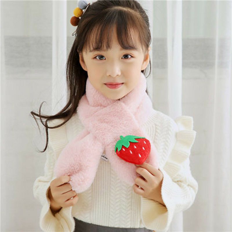 Khăn Quàng Cổ Giữ Ấm Cho Bé - Khăn Quàng Cổ Hoa Quả, Động Vật Cute