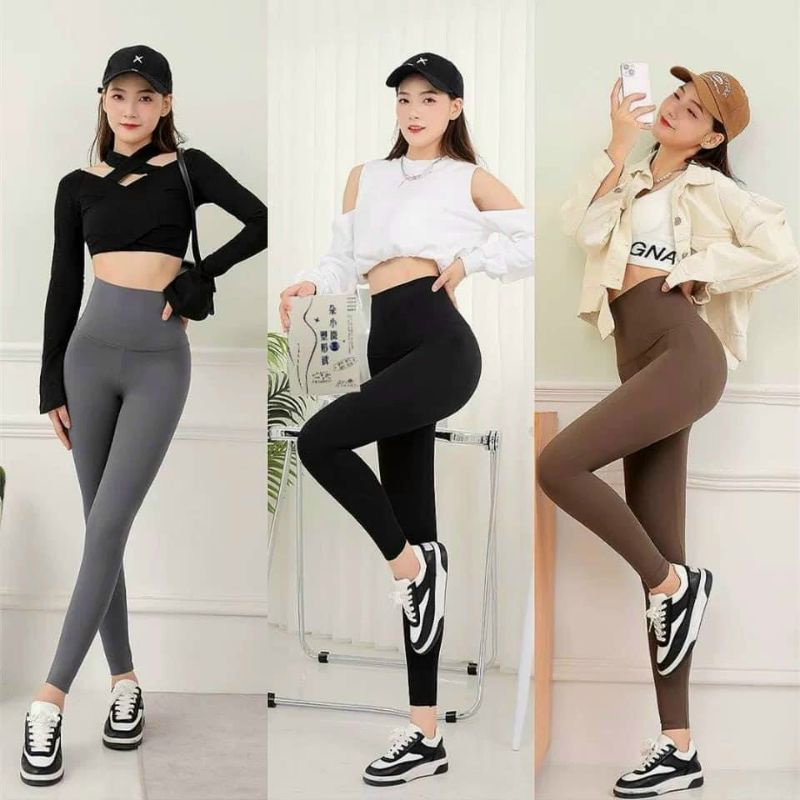 QUẦN LEGING GEN BỤNG tập gym, đi chơi - quần Legging cạp cao