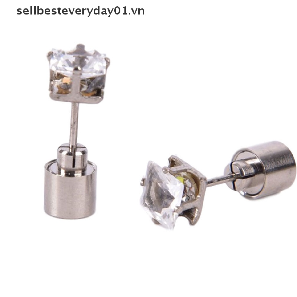 1 Cặp Bông Tai Hình Vương Miện Có Đèn LED Phát Sáng