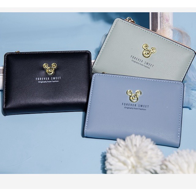 Ví ngắn nữ Hagu mini gấp gọn 592 kiểu dáng dễ thương