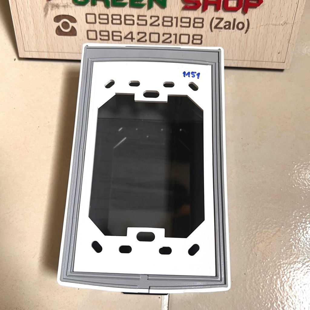 Mặt che mưa chống nước cho ổ cắm hình chữ nhật - SINO chính hãng