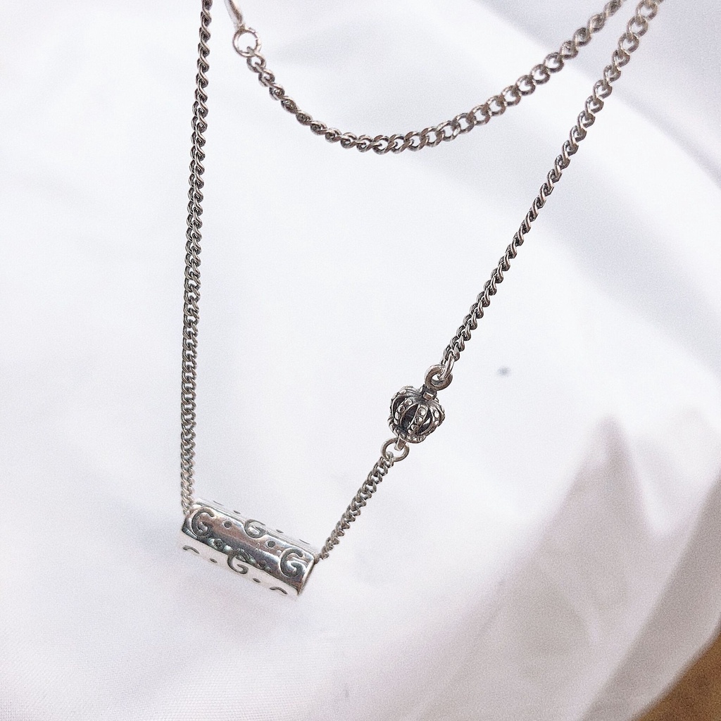 Vòng cổ Mặt Vương Miện Jane Con Lăn May Mắn