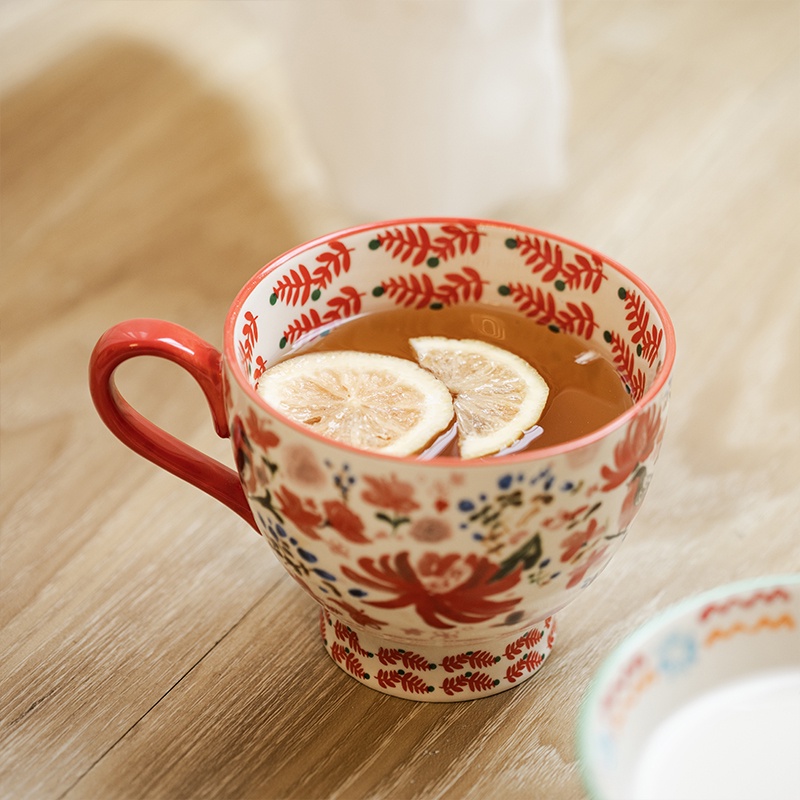 Cốc Sứ Uống Trà / Cà Phê / Cappuccino Tiện Dụng Cho Văn Phòng