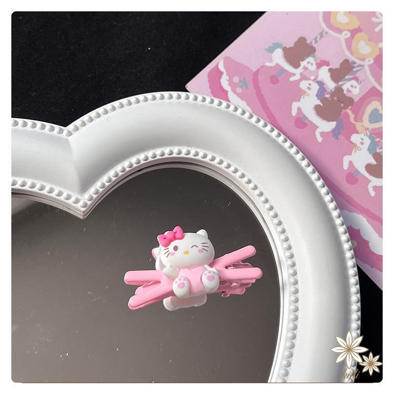 Kẹp Tóc Mái Hình Chữ X / Cinnamoroll Dog Kuromi Hoạt Hình Cho Nữ Sinh