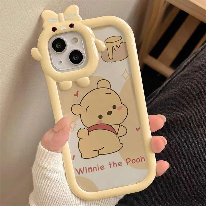 Ốp Điện Thoại Hình Winnie the Pooh Cho iPhone 14 14pro 14Plus 14prm 13 13pro 13prm 11 6splus 7Plus 8Plus Xr XS 13 12 Pro Max