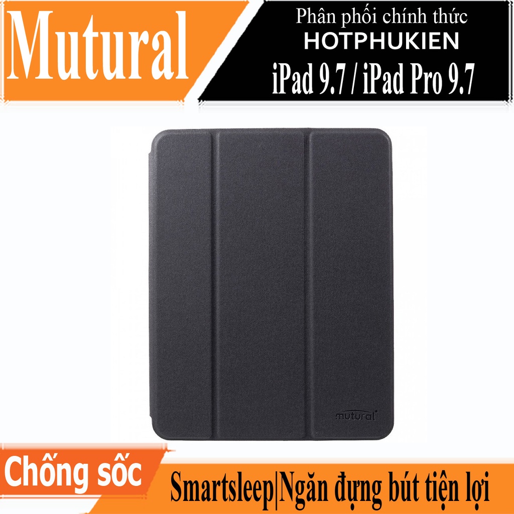 Case Bao da chống sốc canvas cho iPad 9.7 inch 2017 / 2018 / Pro 9.7 inch hiệu Mutural Yashi Series