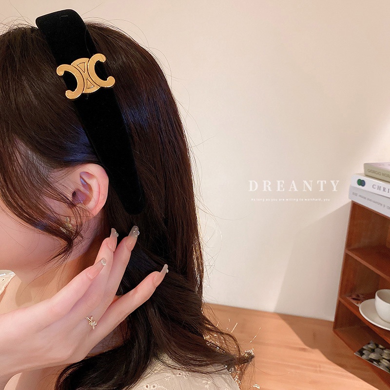 Kẹp tóc hàn quốc Đính chữ Đơn giản Thời Trang Băng đô kẹp tóc