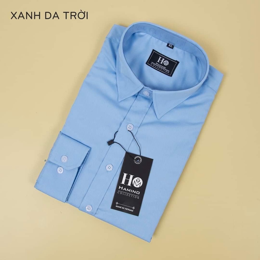 Áo sơ mi lụa POCA áo dài tay nam kiểu dáng body lich lãm và sang trọng ( SMLH ) - sp 2
