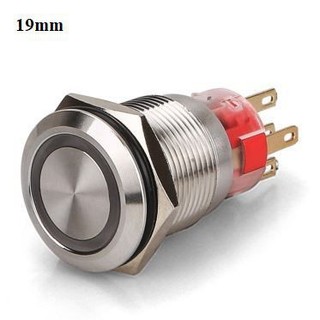 Nút nhấn giữ On/Off có đèn 19mm - Linh kiện Trung Quân