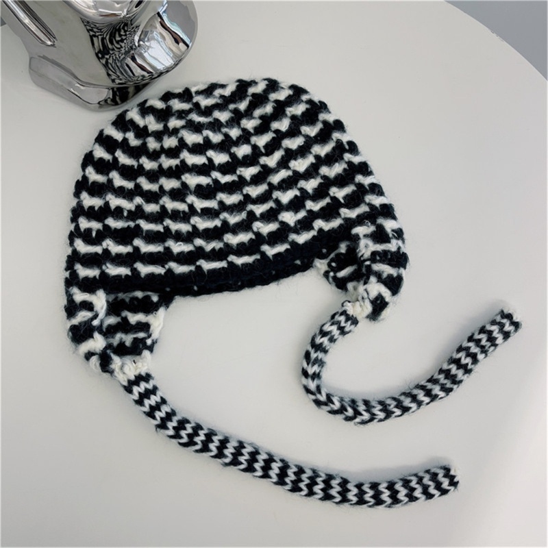Mũ beanie Trùm Tai Chống Gió Thời Trang Thể Thao Cho Nữ
