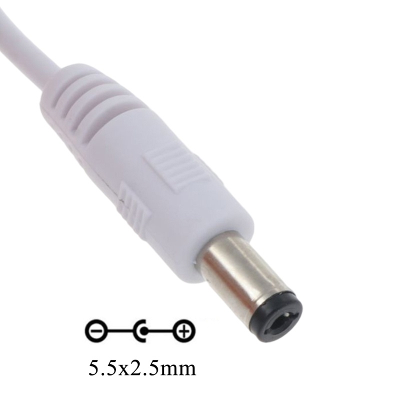 [3C] Cáp Nguồn 5V DC Từ USB 2 0 Male Sang DC 5 5mm x 2 5mm Male Cho Loa Đèn LED Dây Dài 1M 2M3M