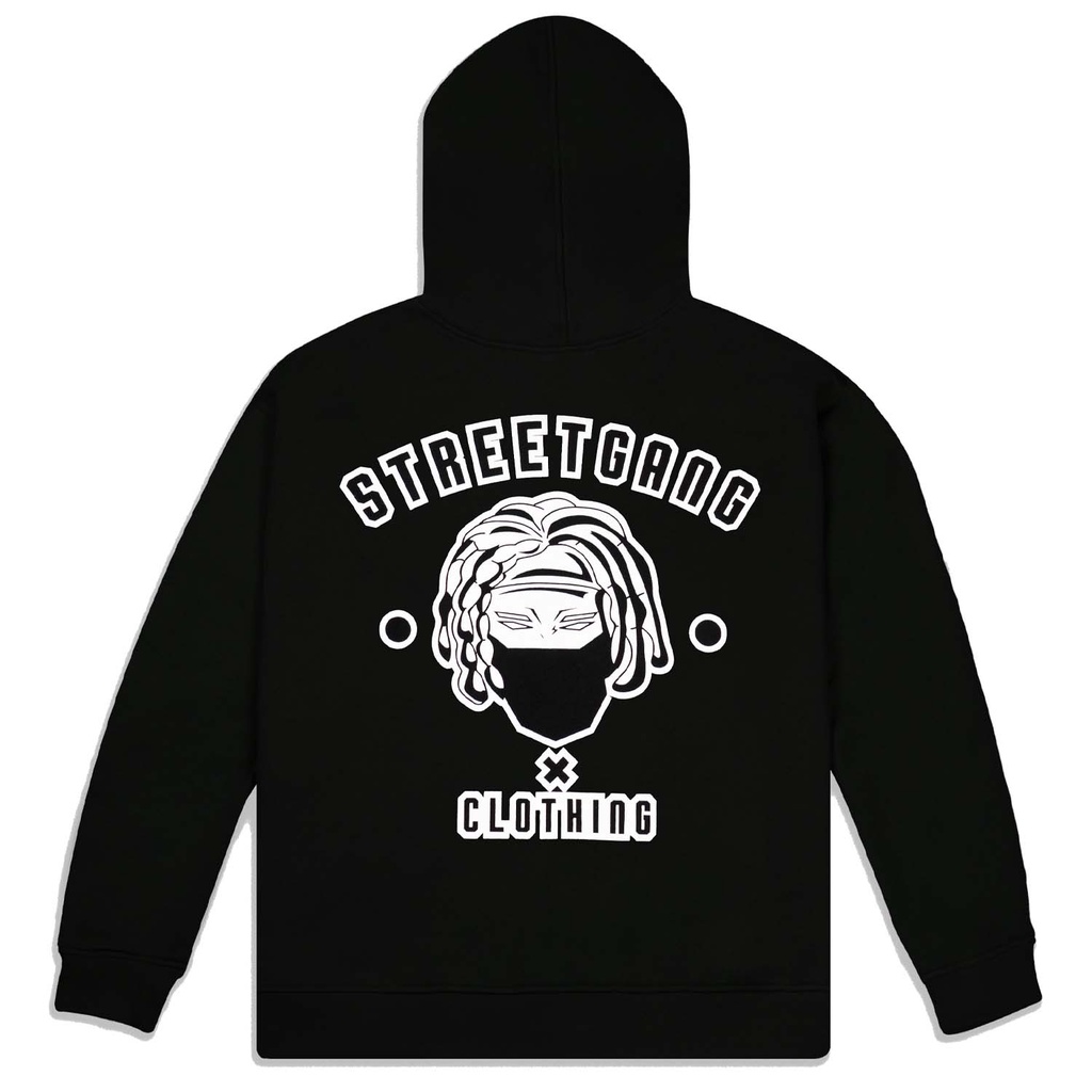 Áo Hoodie Zip - Đen - Street Gang