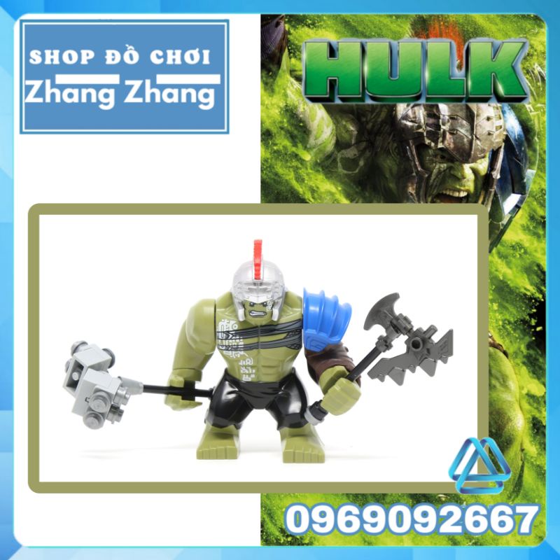 Đồ chơi xếp hình Hulk Ranarok BigFigures Minifigures Xinh Xh654 Dcool jisi 0281